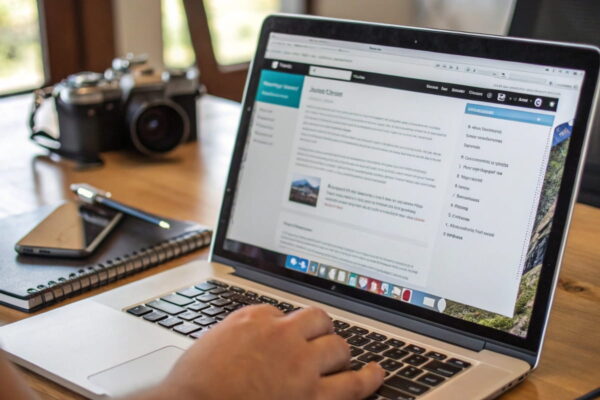 WordPress-Beitragseditor beim Blog starten und Veröffentlichen von Inhalten